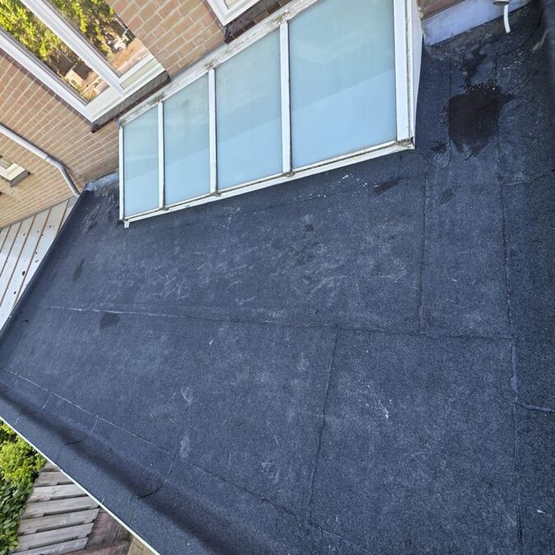Gerenoveerd bitumen plat dak in Rosmalen